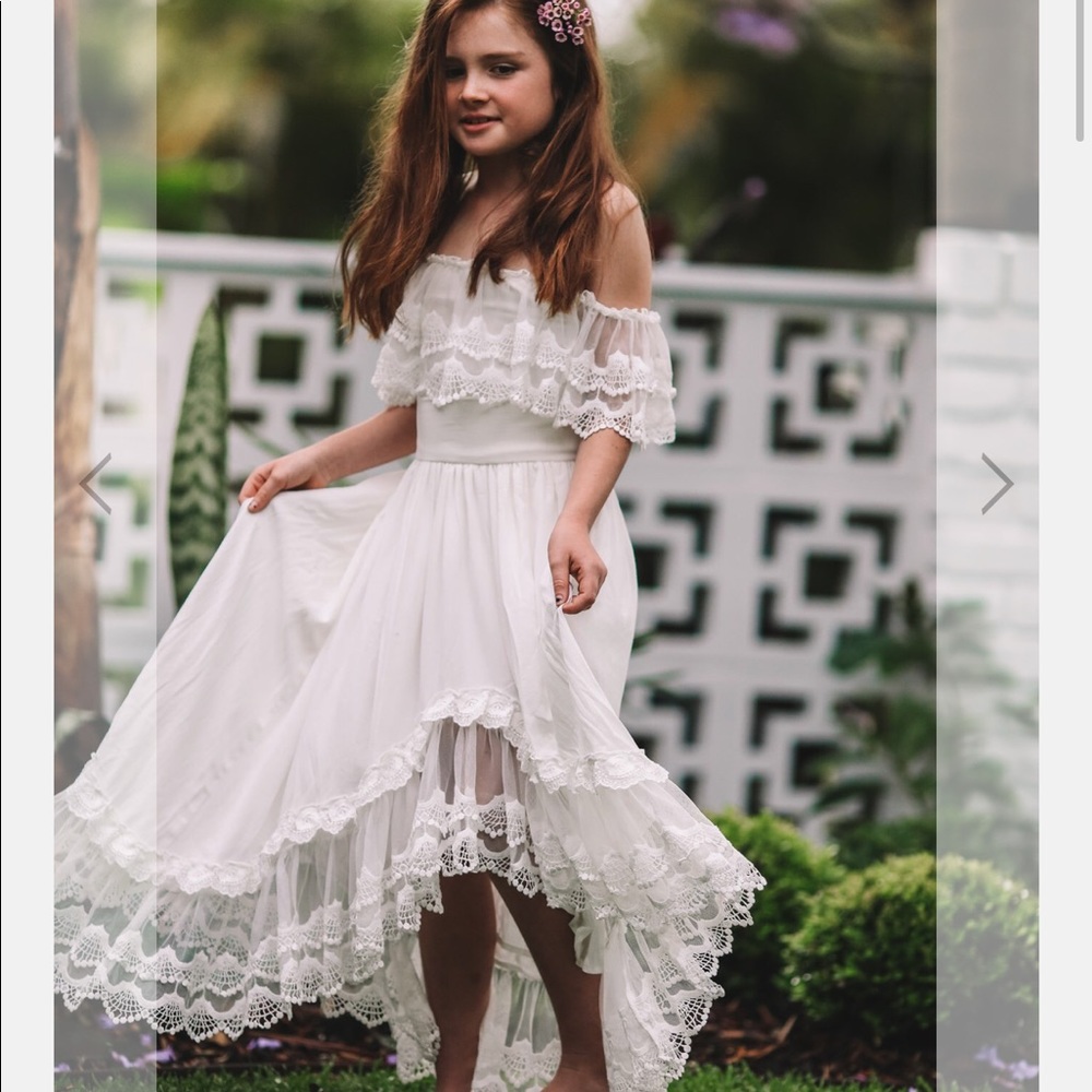 Tea Princess flower girl dress